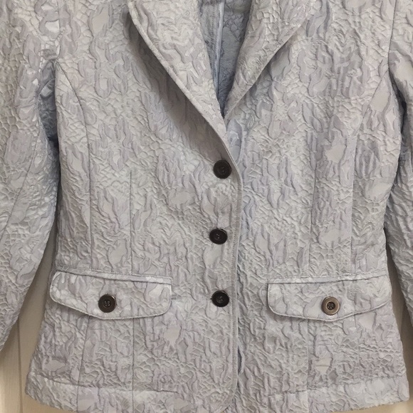Chico’s Light Blue Tapestry Blazer - Picture 10 of 12